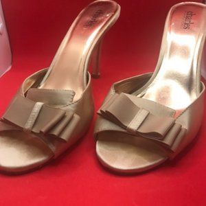 Charles David Gold Sandal with Heels